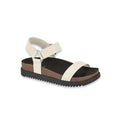 Sandalia Moleca Feminina Flatform Tratorada com Velcro 5500.101