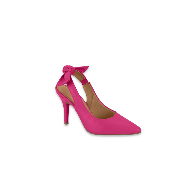 Salto Amarração Feminino Vizzano 1184.1177 Simples Sexy, Scarpin Feminino Slingback Salto Baixo