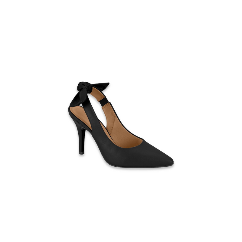 Salto Amarração Feminino Vizzano 1184.1177 Simples Sexy, Scarpin Feminino Slingback Salto Baixo