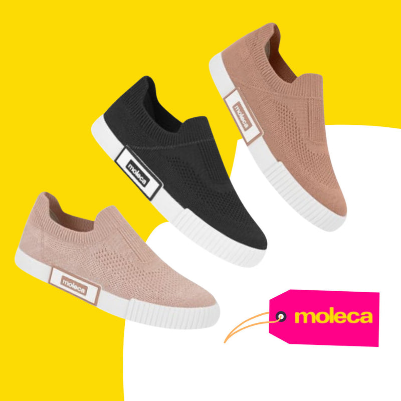 Tênis Moleca Slip on Gaspea knit Mojav 5740.211