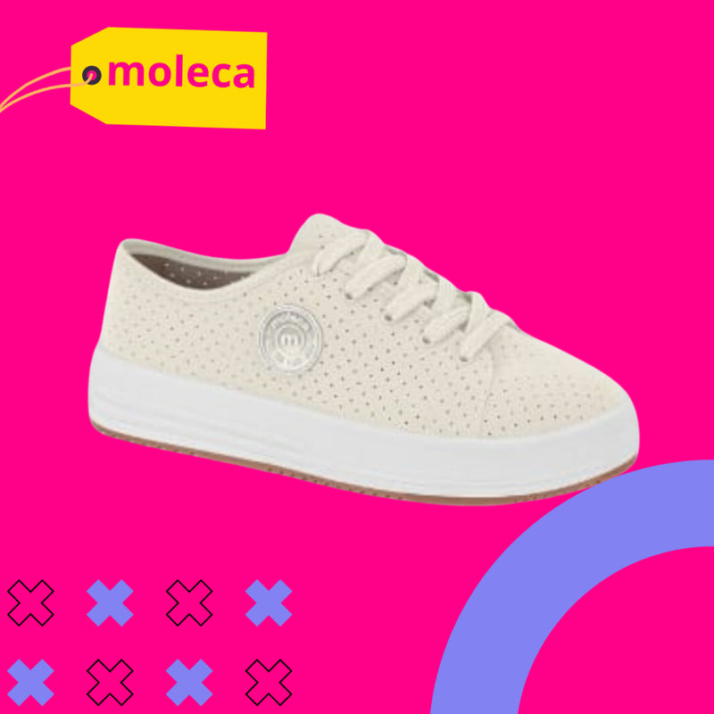 Tênis Feminino Casual Moleca Nobuck - 5782.101
