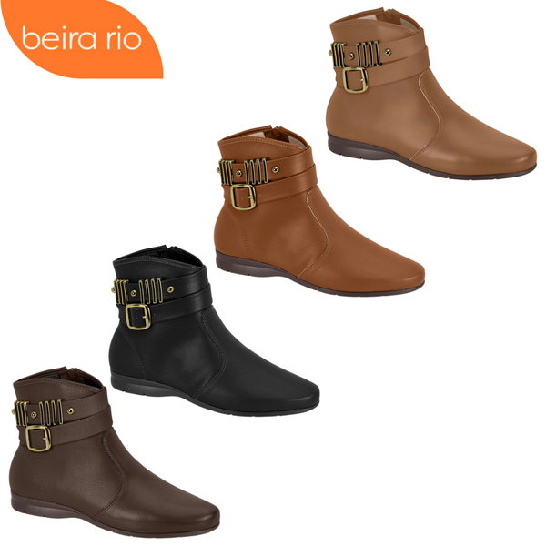 Bota Beira Rio Ankle Boot Feminina Cano Baixo 9084.106